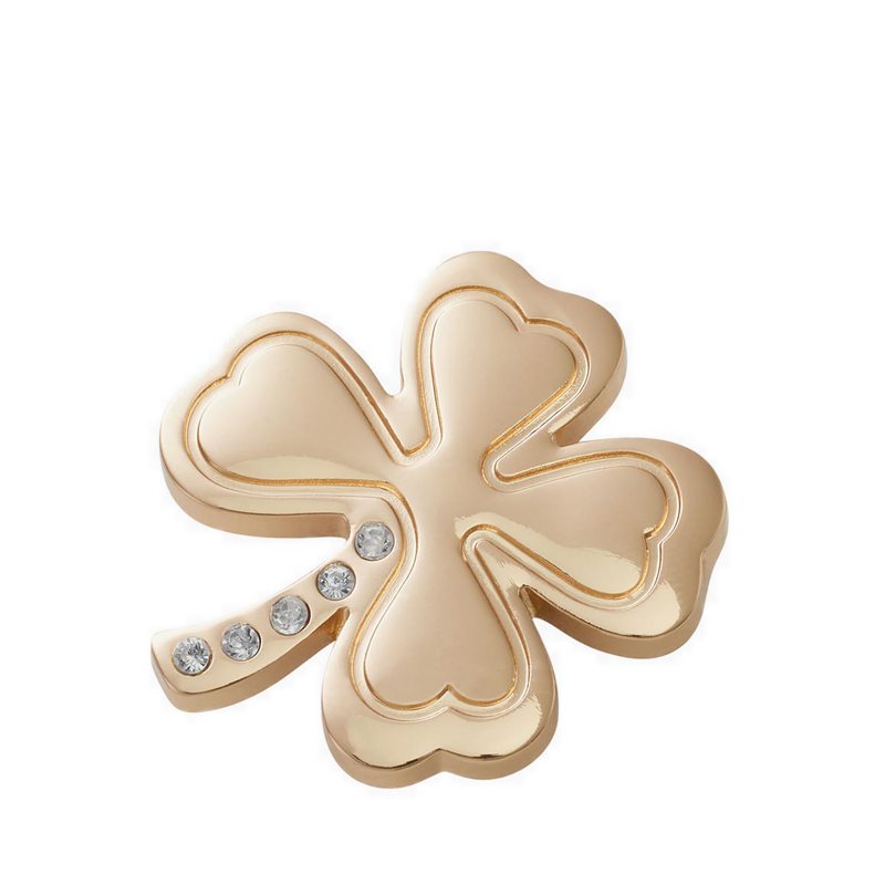 Crocs Gold Gem Clover Jibbitz