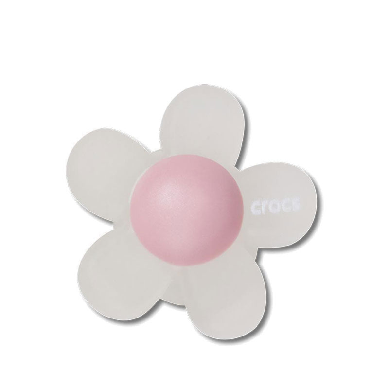 Crocs Iridescent Flower with Orange Jibbitz