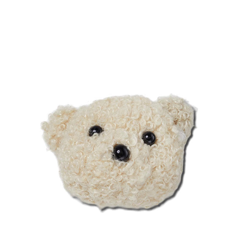 Crocs Terry Teddy Bear Face Jibbitz