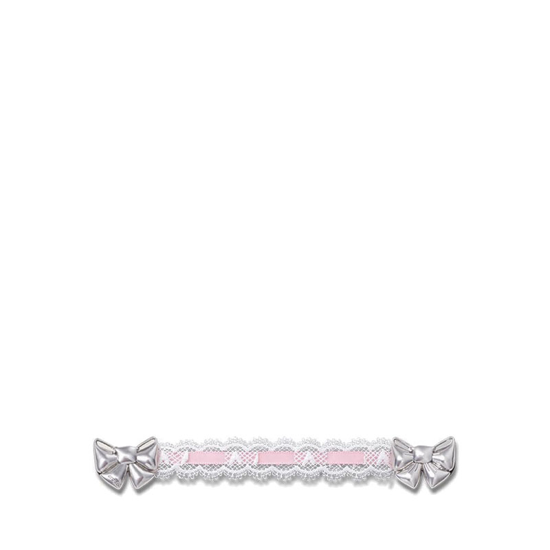 Crocs Lace and Pink Ribbon Chain Jibbitz