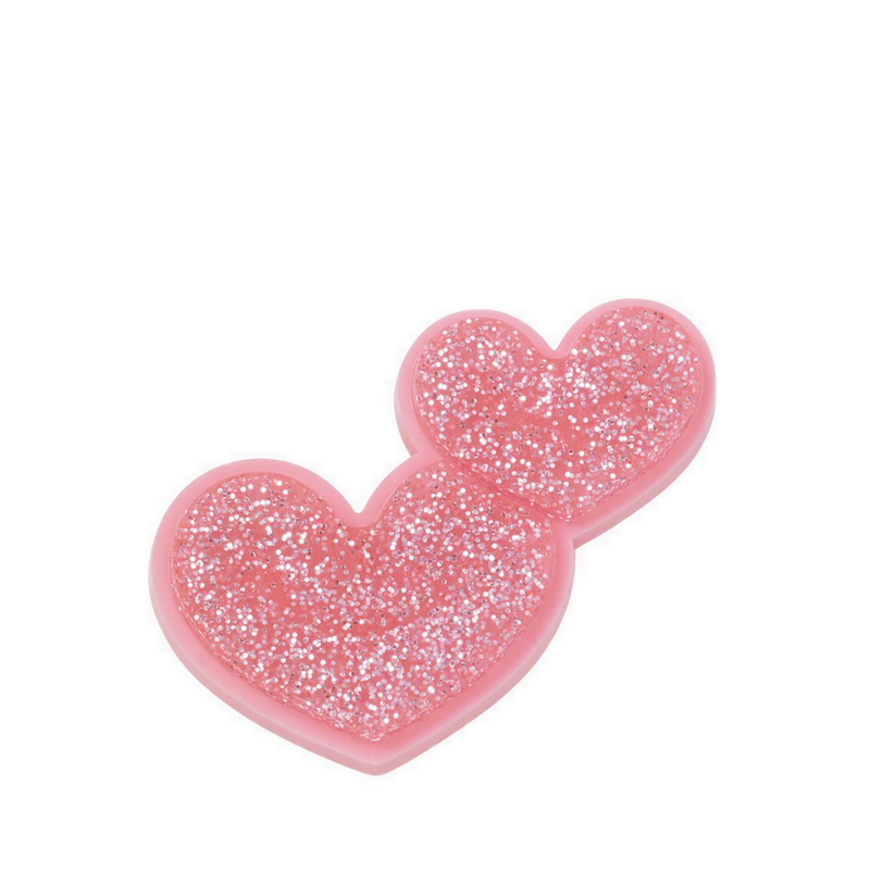 Crocs Glitter Heart Duo Jibbitz