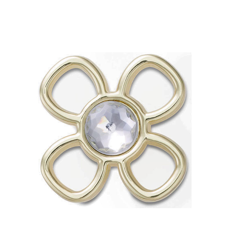 Crocs Cutout Gold Flower Jibbitz