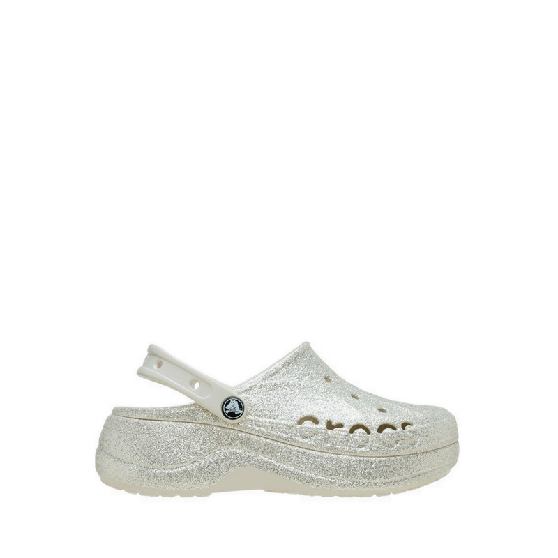 Crocs Baya Platform Glitter Women Clog - Stucco