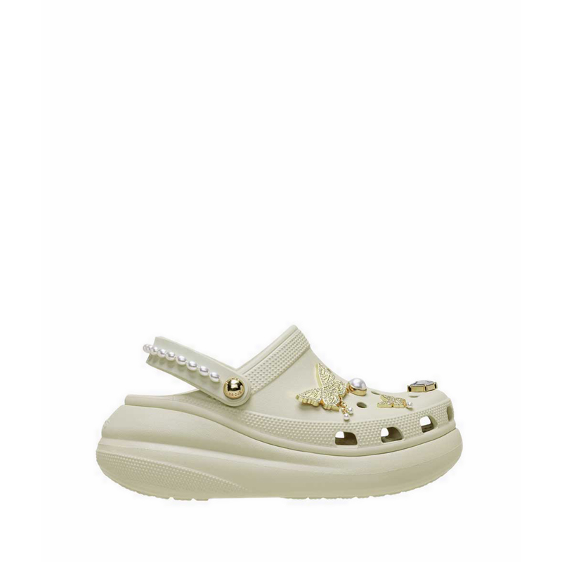 Crocs Crush Butterfly Jewel Unisex Clog - Bone