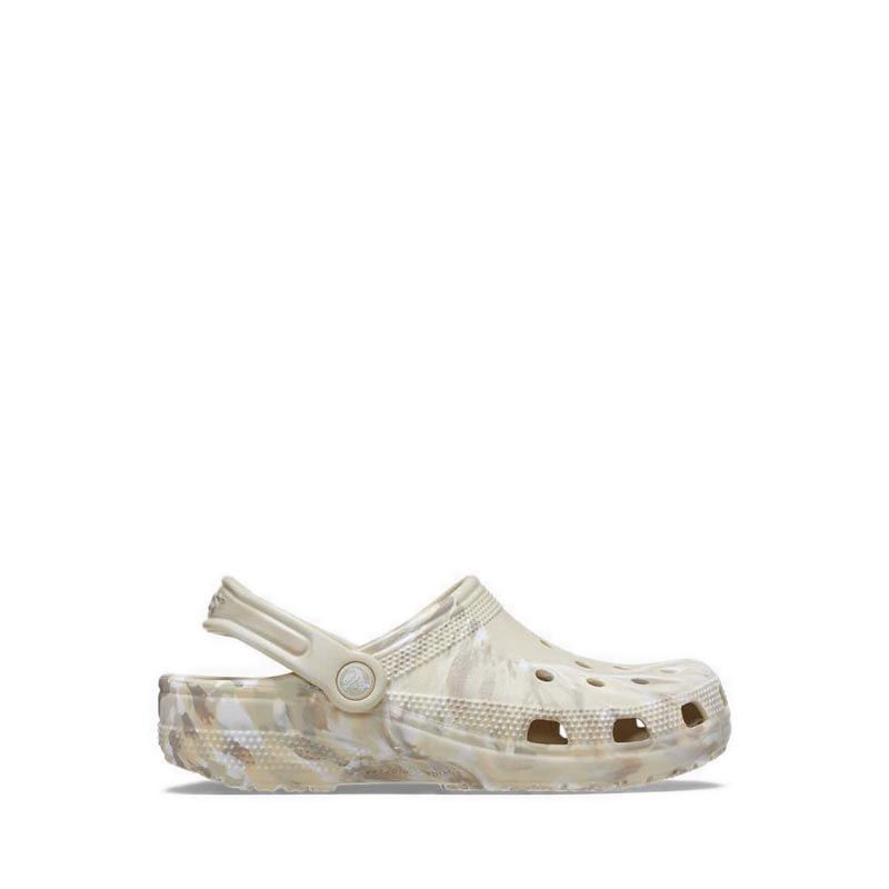 Crocs Classic Marbled Unisex Clog - Bone/Multi