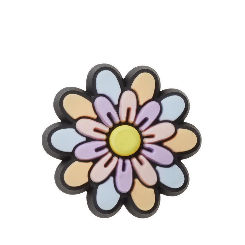Crocs Multi Colored Layered Flower Jibbitz