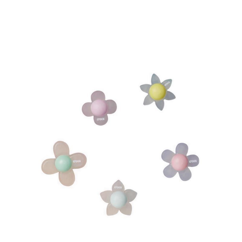 Crocs Iridescent Flowers 5 Pack Jibbitz