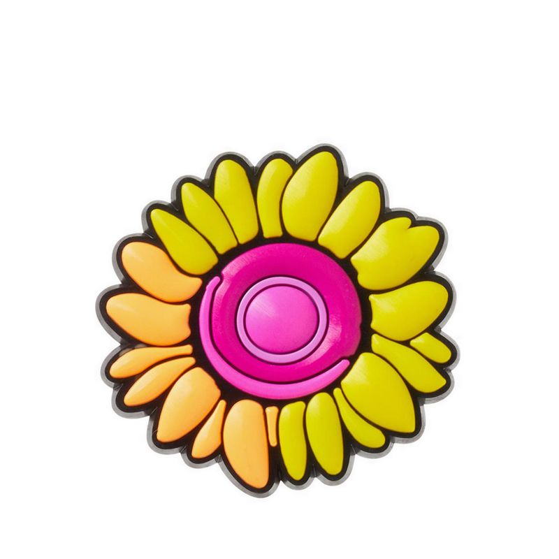 Crocs Orange Sunflower Jibbitz