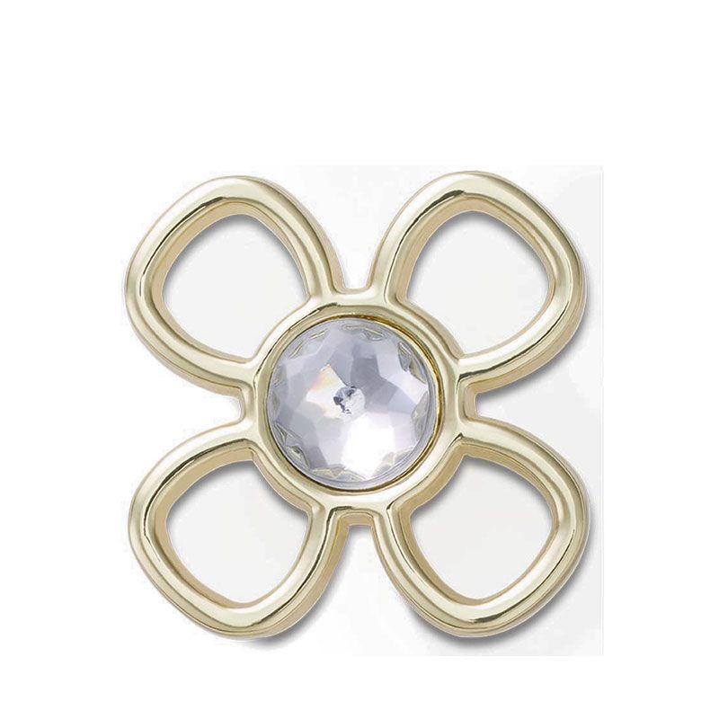 Crocs Cutout Gold Flower Jibbitz