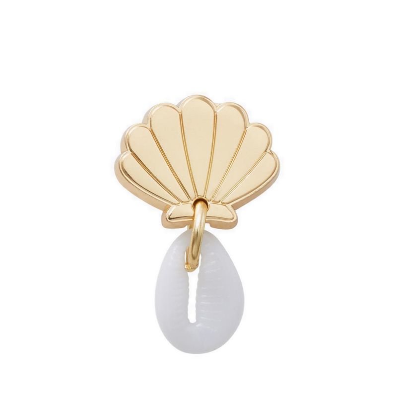 Crocs Gold Seashell Puka Shell Jibbitz