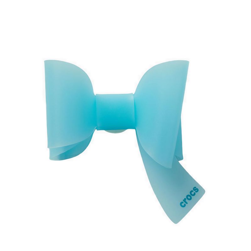 Crocs Blue Asymmetrical Bow Jibbitz