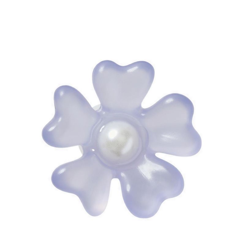 Crocs Lavender Matte Pearl Flower Jibbitz