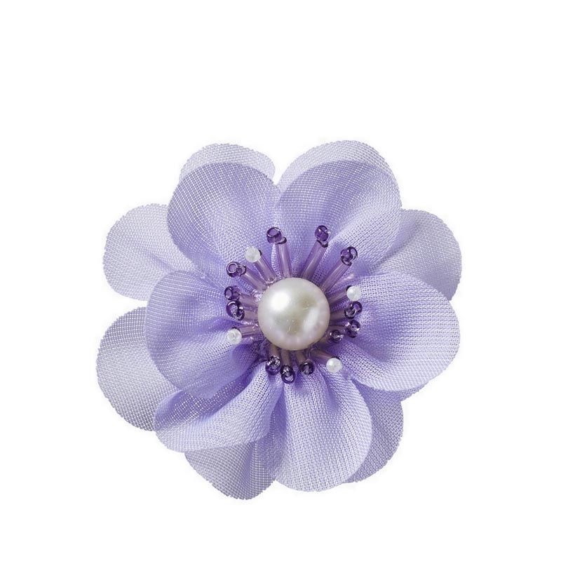 Crocs Purple Flower With Pearl Jibbitz