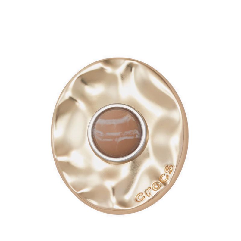 Crocs Gold Distressed Stone Jibbitz