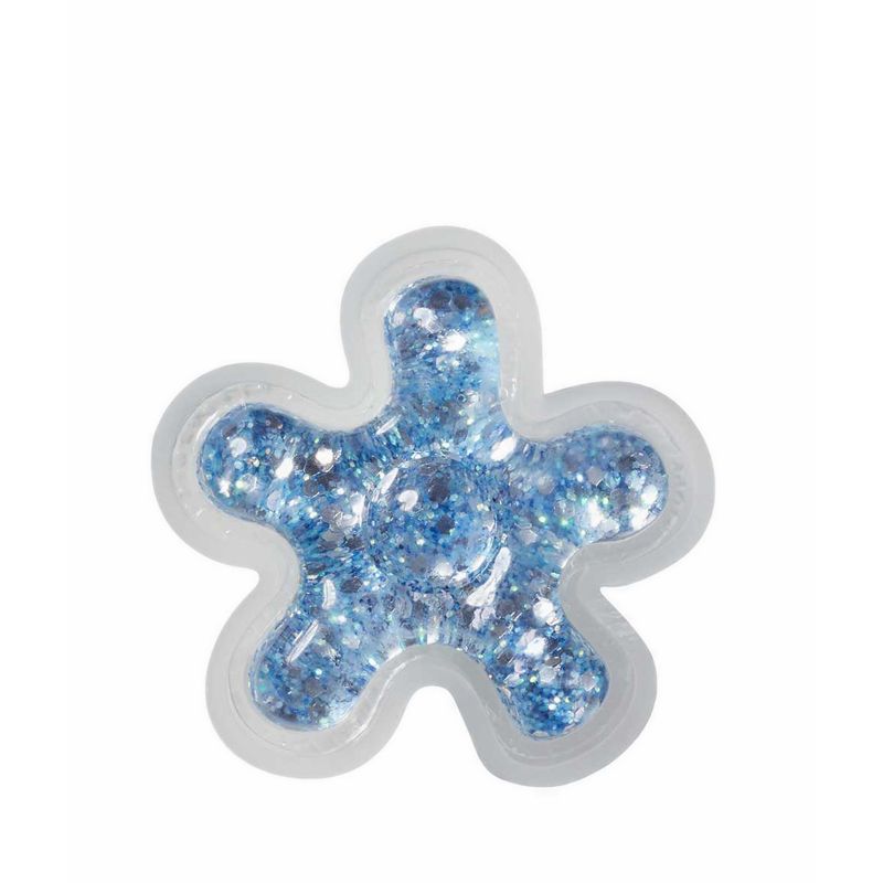 Crocs Blue Squish Filled Flower Jibbitz