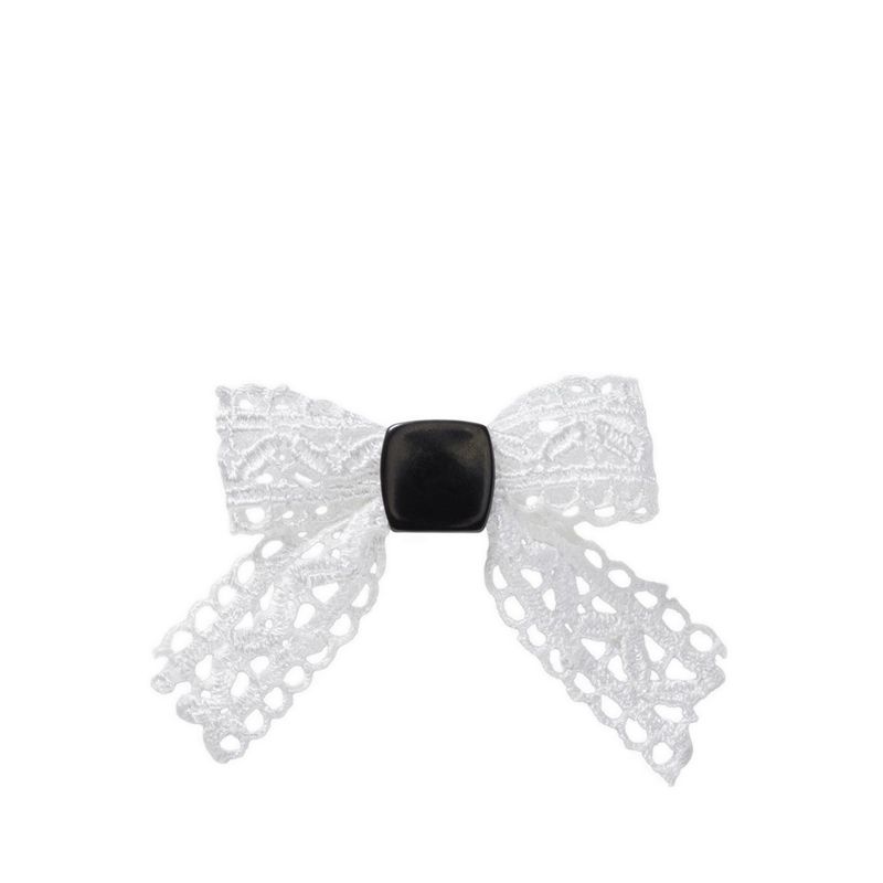 Crocs White Lace Bow Jibbitz