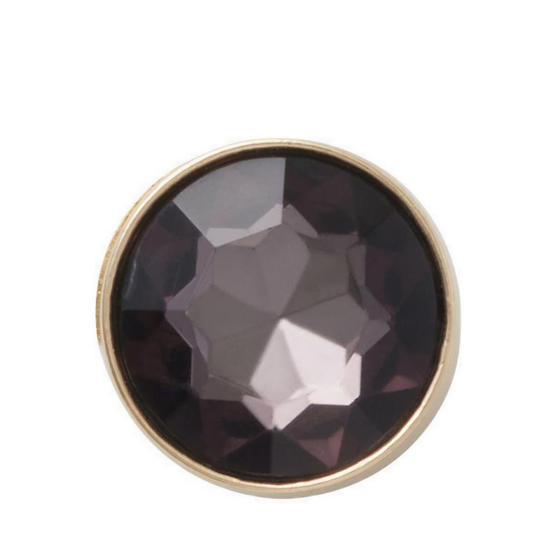 Crocs Gold and Black Circle Gem Jibbitz