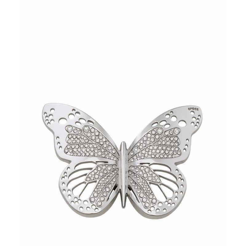Crocs Silver Cutout Butterfly Jibbitz