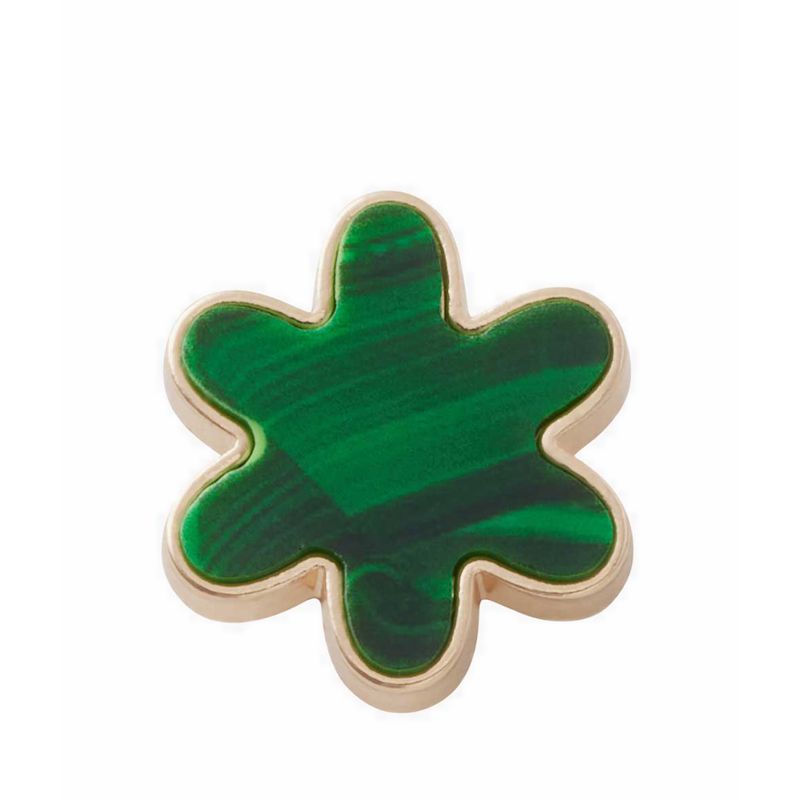 Crocs Crafted Green Flower Jibbitz