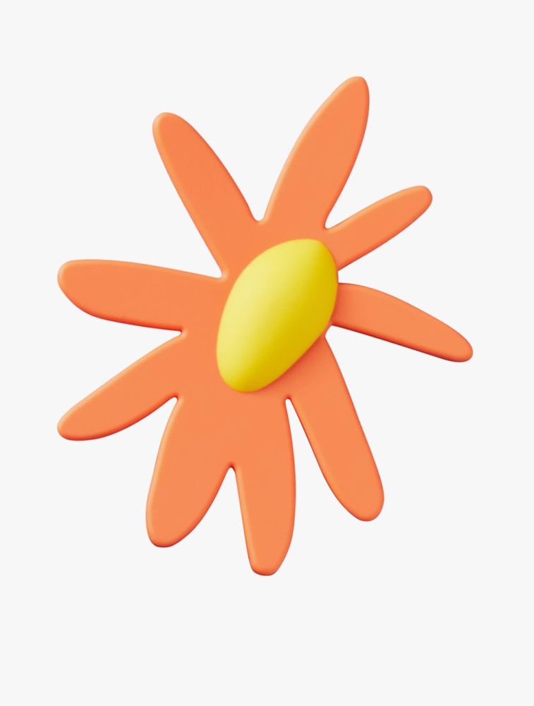 Crocs Orange Crafted Daisy Jibbitz