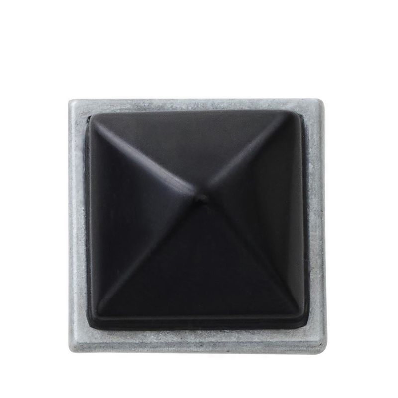 Crocs Black and Silver Pyramid Stud Jibbitz