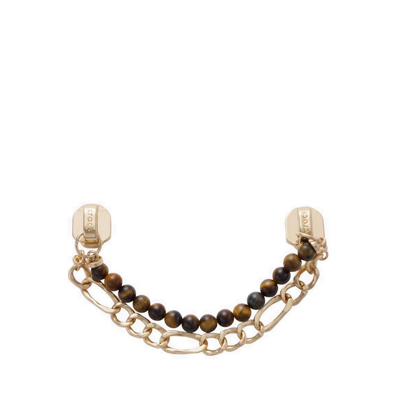 Crocs Gold Double Tortoise Chain Jibbitz