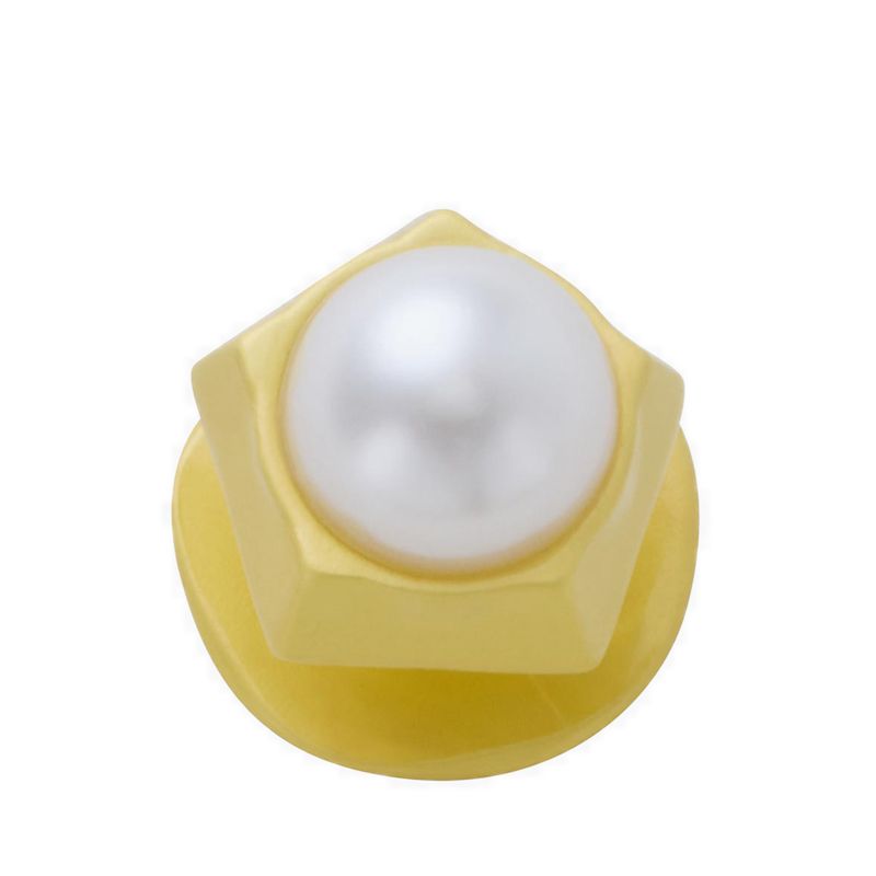 Crocs Gold Pentagon Pearl Jibbitz