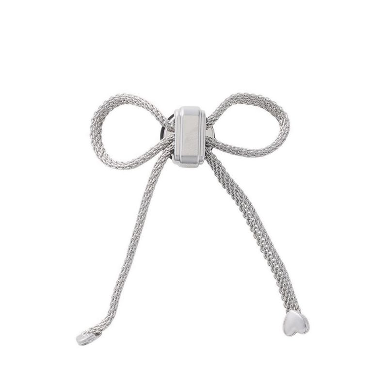 Crocs Long Strand Silver Bow Jibbitz