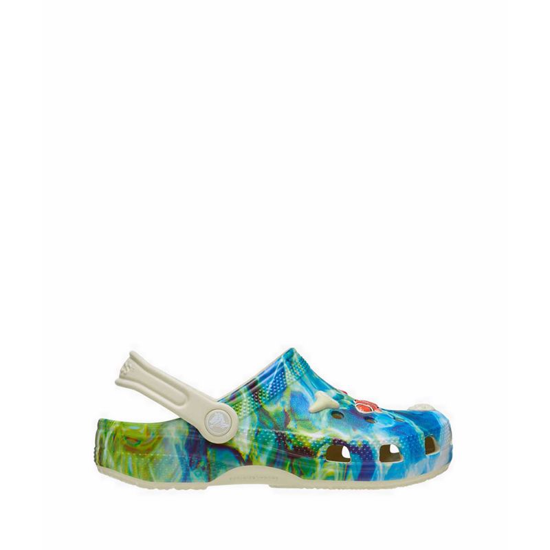 Crocs Classic Under the Sea Toddler Clog - Bone