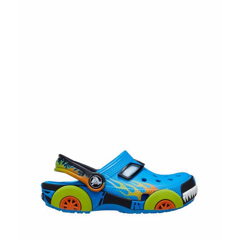 Crocs Classic IAM Monster Truck Toddler Clog - Neon Ocean