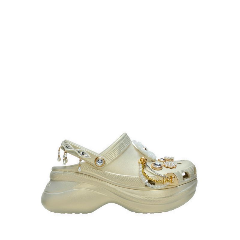 Crocs Bae Jewel Bedazzled Women Clog - Bone