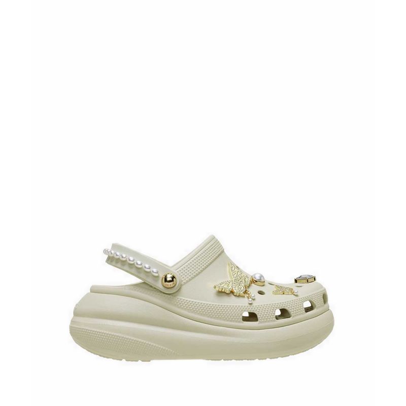 Crocs Crush Butterfly Jewel Unisex Clog - Bone